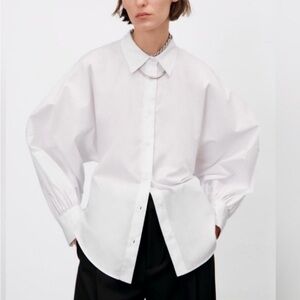 Zara Voluminous sleeve blouse